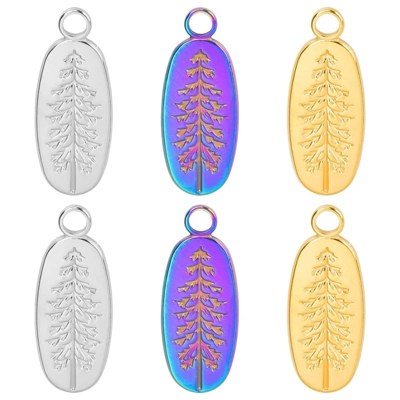 Casual Minimalist Tree 304 Stainless Steel 18K Gold Plated Pendant Necklace Necklace Pendant