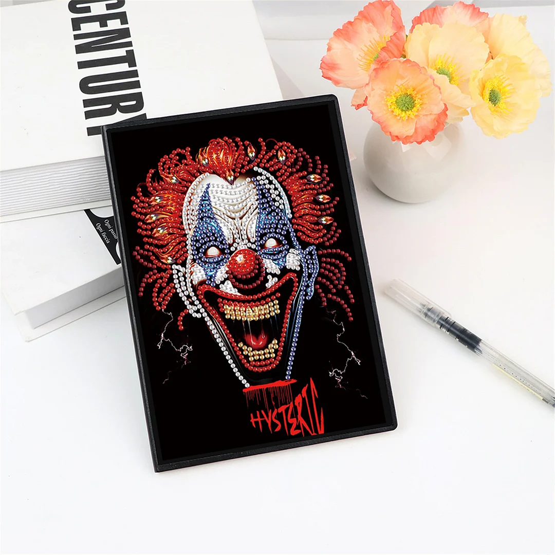 2pcs Human Head Partial DIY 50 Pages A5 Diamond Painting Notebook for Study Home