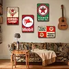 4PCS Gas Oil - Metal Tin Signs Set(8*12Inch/12*16Inch) - Garage