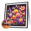 Diamond Painting -DIY Round Drill Flowers(40x40cm)