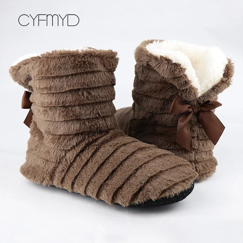 Furry Slippers for Women Winter Home Shoes 2020 Plush Cozy Soft Female Indoor Slippers with Fur Bedroom Family Shoes Size 35-42