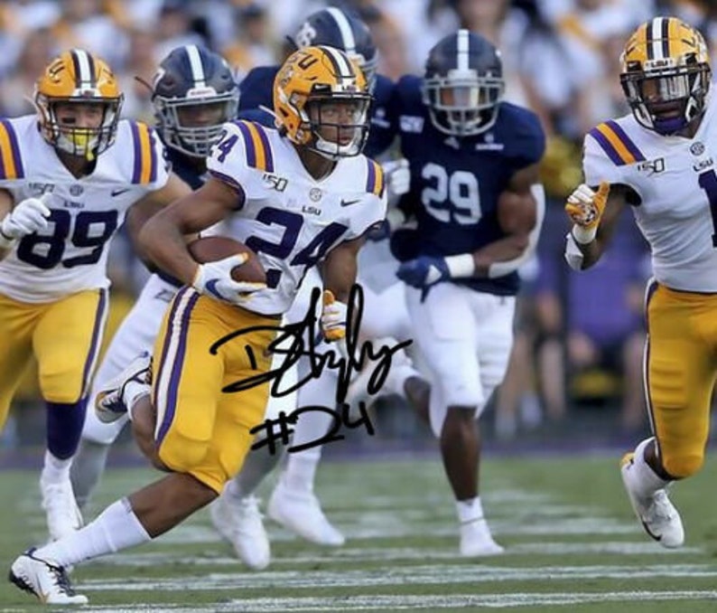 Derek Stingley Jr Signed Autographed Photo Poster painting 8x10 rp Auto LSU Tigers Football