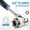 10-19mm Adjustable Hex Universal Socket Torque Ratchet Adapter Wrench Head