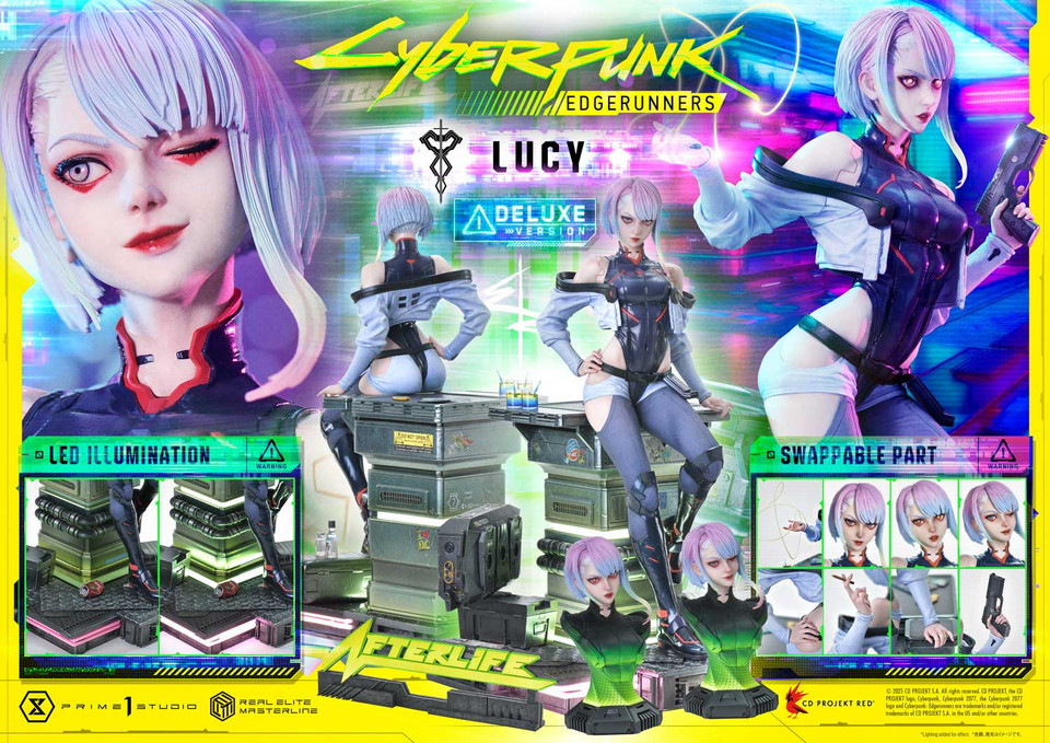 Prime 1 Studio - Real Elite Masterline Cyberpunk: Edgerunners Lucy REMCP-01 REMCP-01DX REMCP-01DXS (Licensed) Action Figure-