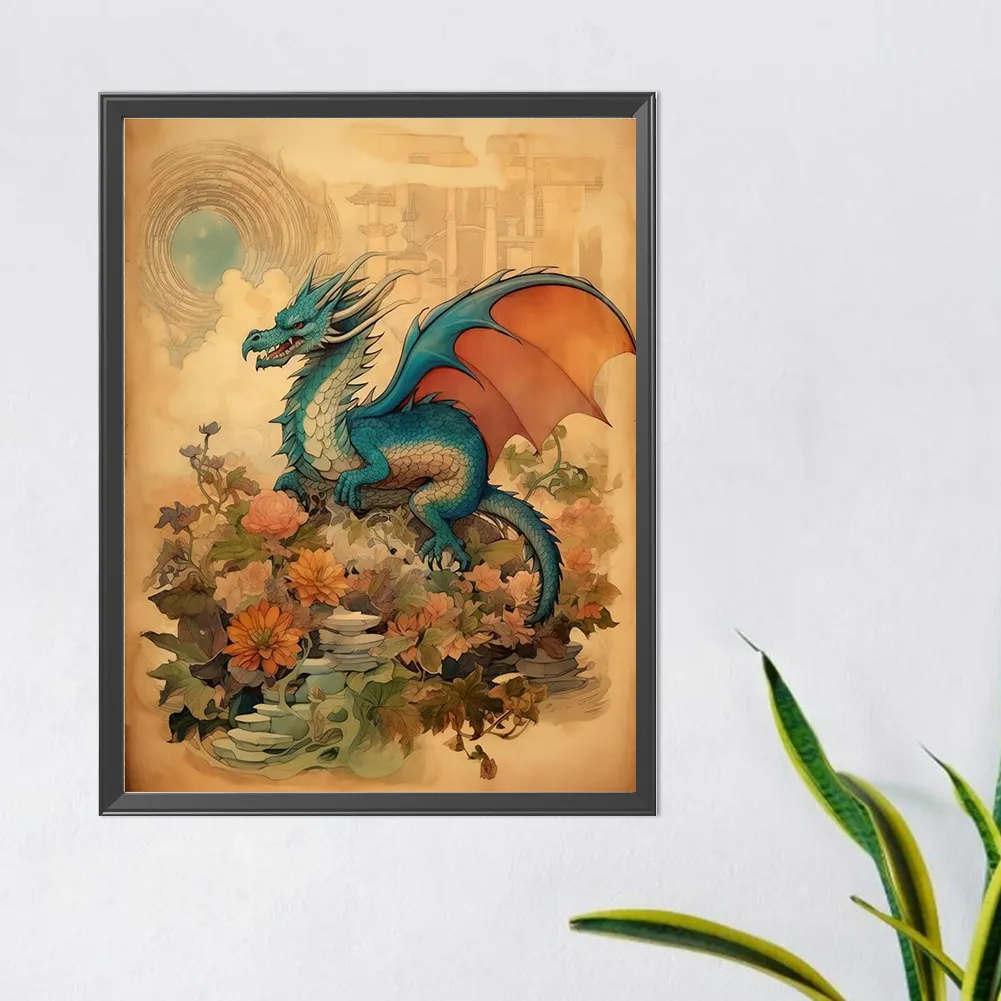 Full Round Diamond Painting 40*50cm - Qinglong