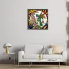 Hummingbird Glass Painting-Partial Special Shaped Diamond Painting 30*30CM