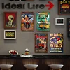 [US Local Warehouse]6PCS Car and Beauty - Vintage Metal Signs Set - 30*40cm