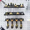 2Pcs Wall Mount Power Tool Storage Holder for Workshop Garage (Upper Lower)