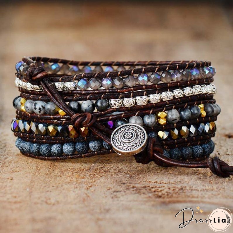 Agate Beaded Bracelet