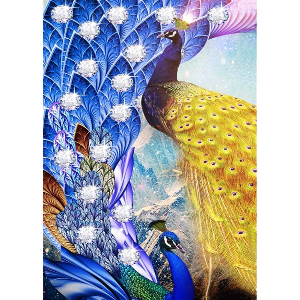 

Peacock-Special-Shaped Drill Diamond Painting-30X25CM, 501 Original