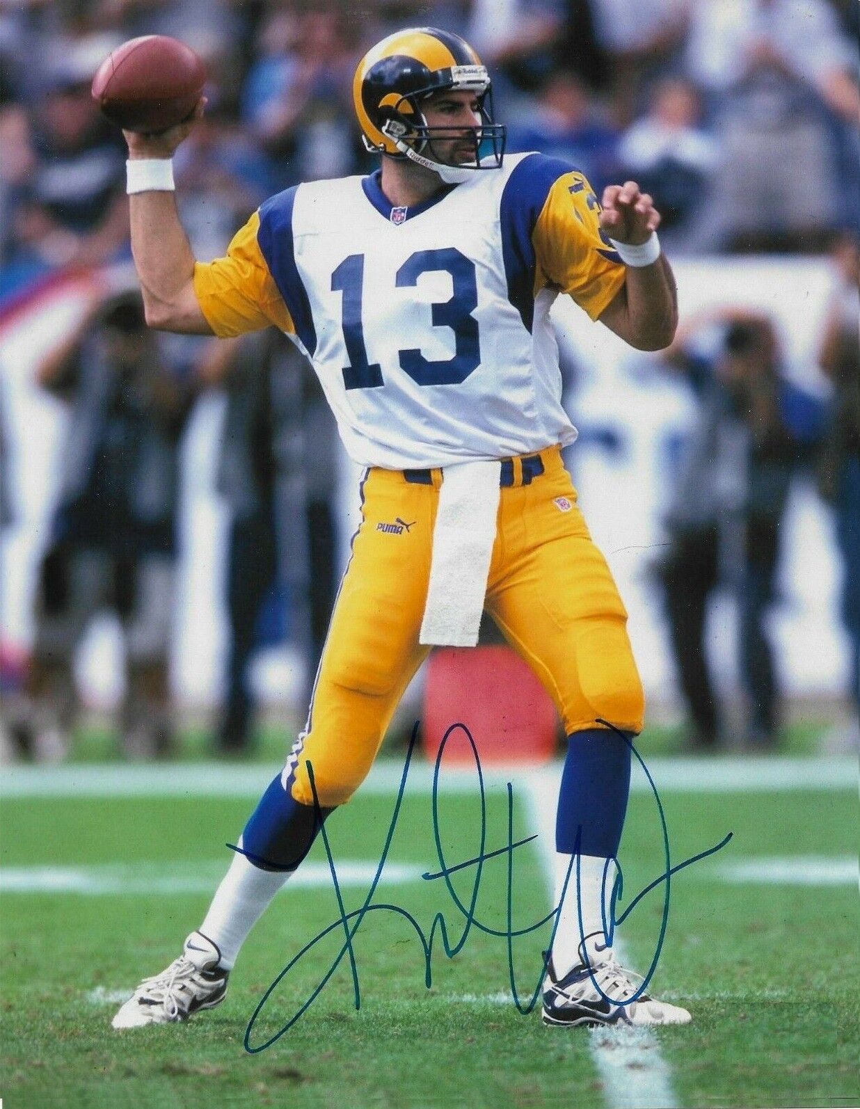 Kurt Warner Autographed Signed 8x10 Photo Poster painting ( HOF Rams ) REPRINT