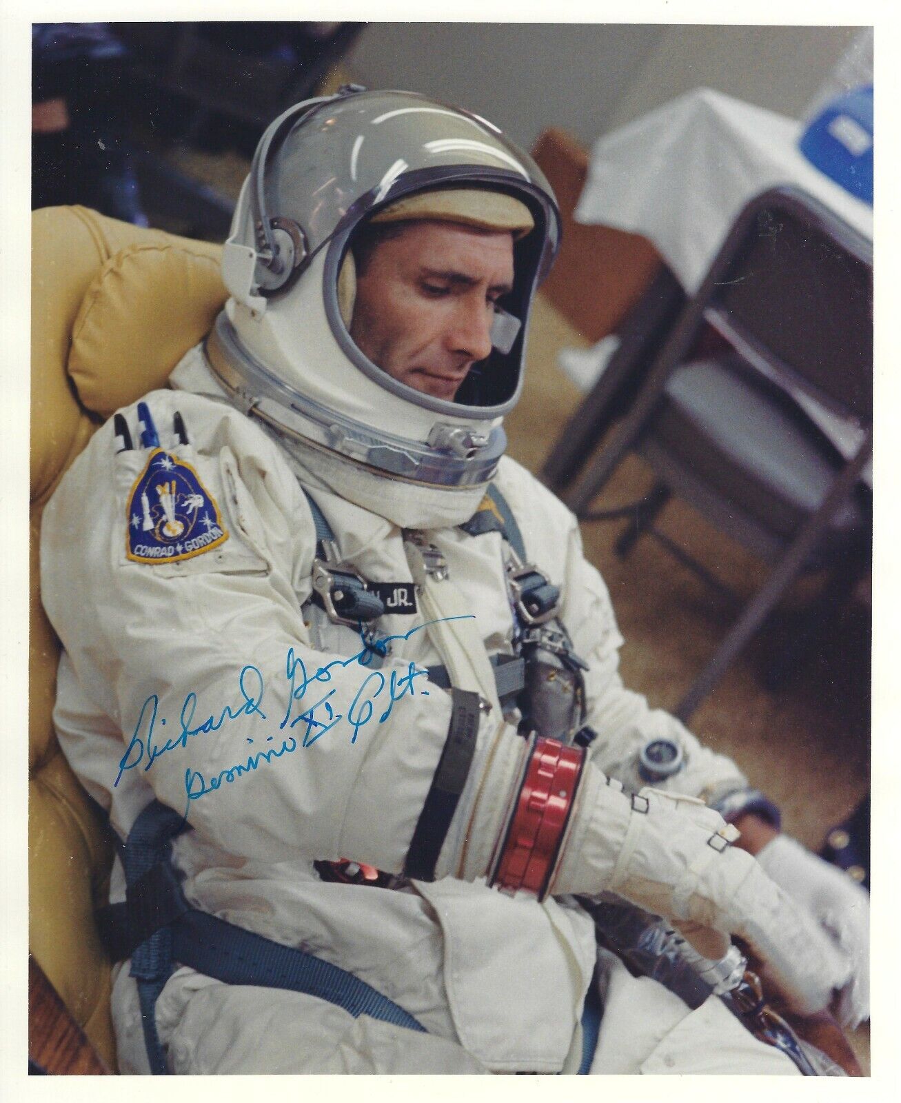 RICHARD GORDON GEMINI 11 APOLLO 12 SIGNED 8x10 Photo Poster painting 3 UACC AFTAL RD AUTOGRAPH