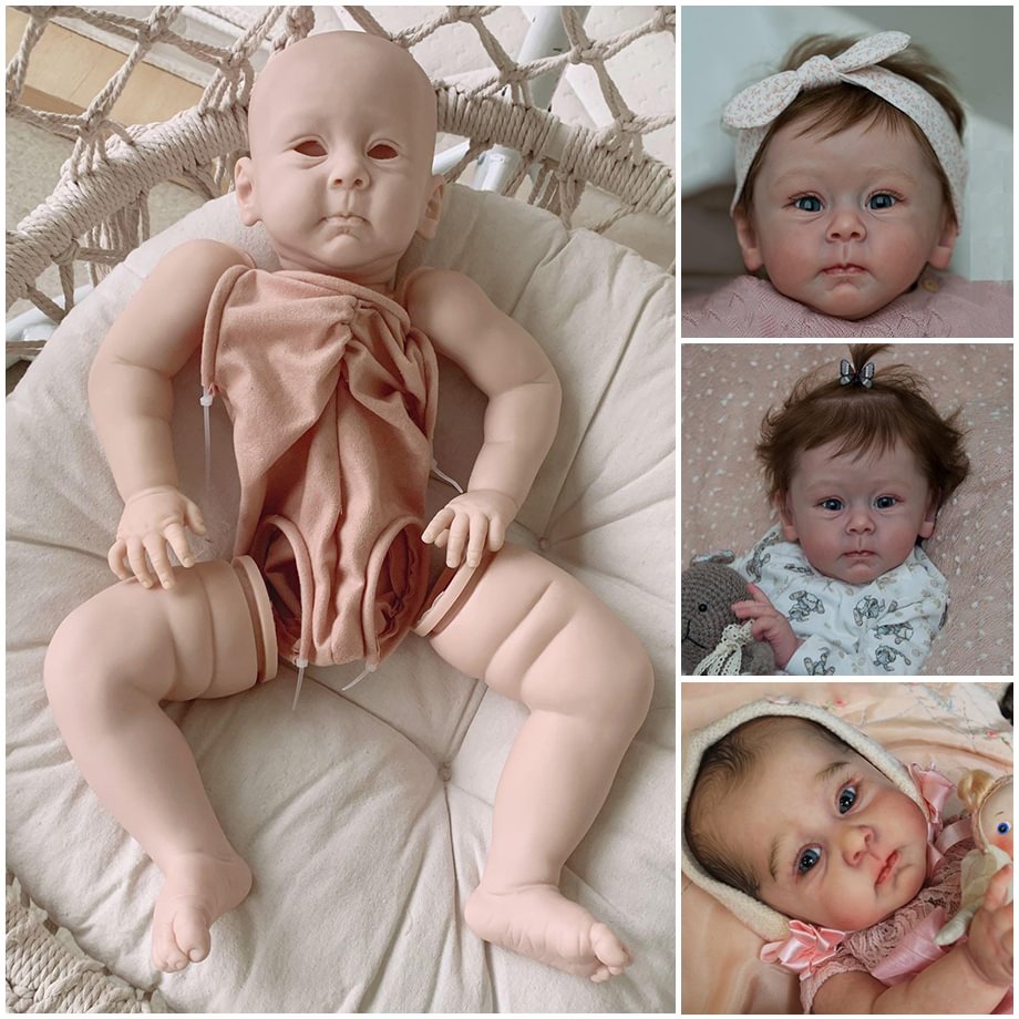 Reborn Doll Kit 23inch Toddler Baby Huxley Reborn Vinyl Unfinished Doll Parts