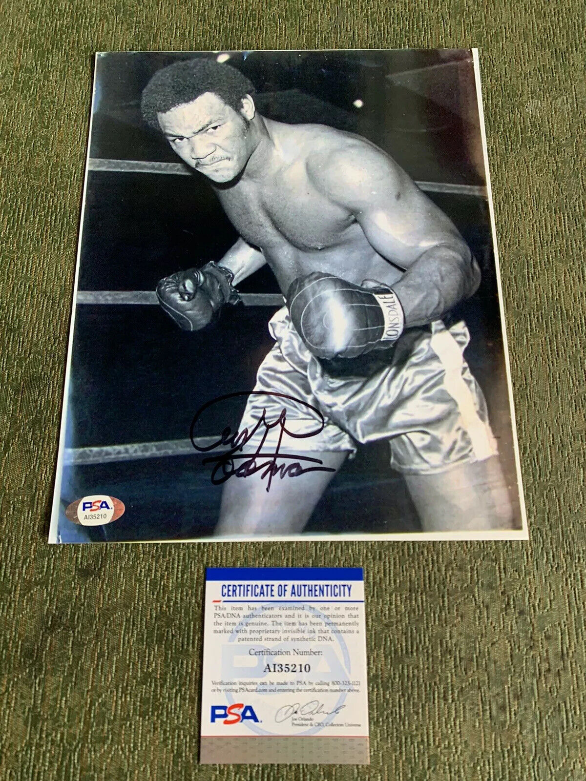 george Foreman Signed Auto 8x10 Photo Poster painting Pic Psa Coa