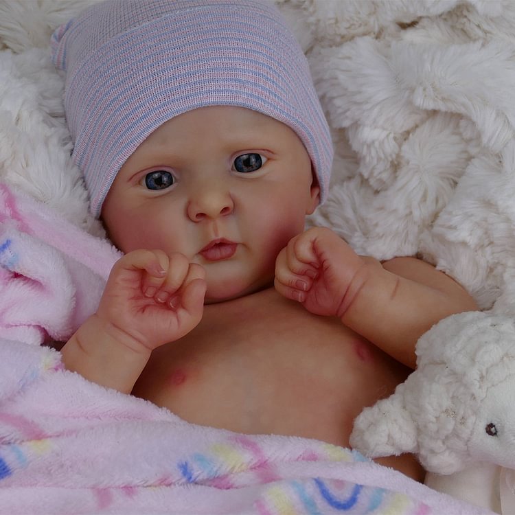 [New Series!]20'' Newborn Realistic Reborn Baby Girl Doll with Bottle and Pacifier Named Wedsay Rebornartdoll® Rebornartdoll®