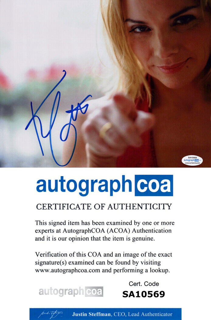 KIM CATTRALL signed Autographed 8X10 Photo Poster painting - PROOF HOT Sex In The City ACOA COA