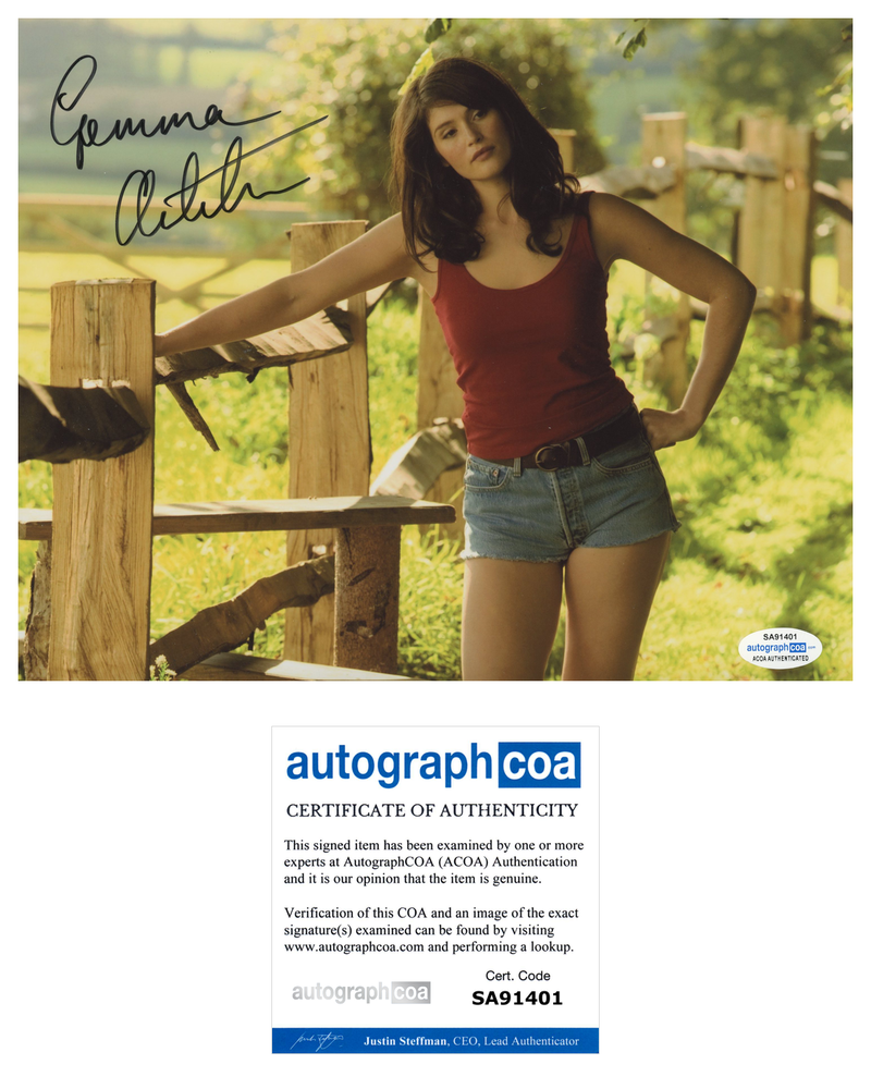 GEMMA ARTERTON SIGNED 8X10 Photo Poster painting AUTOGRAPHED HOT TAMARA DREWE