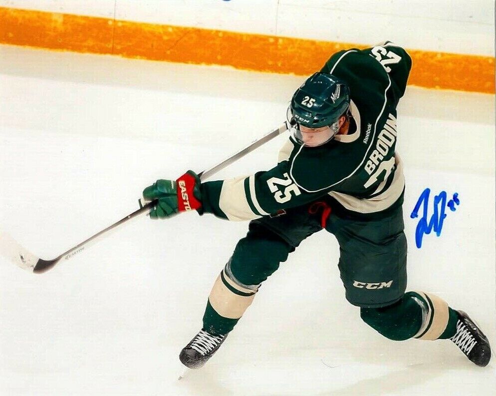 Minnesota Wild Jonas Brodin Autographed Signed 8x10 Photo Poster painting COA #4