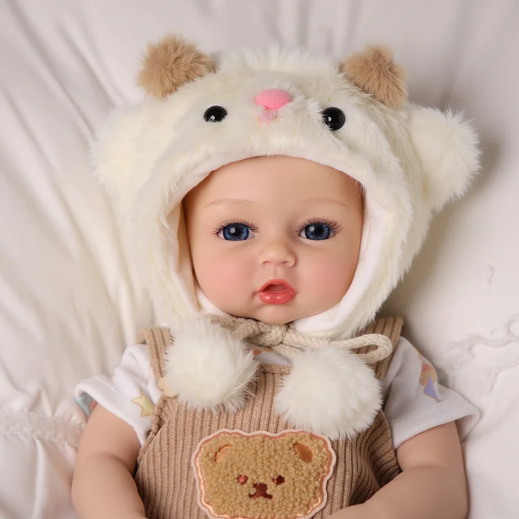 Babeside Phoebe 16" Realistic Silicone Quiet Baby Little Infant Girl Building Lovely Memories