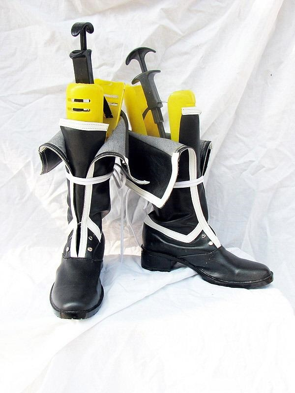 Togainu No Chi Ganji Cosplay Boots Shoes Black
