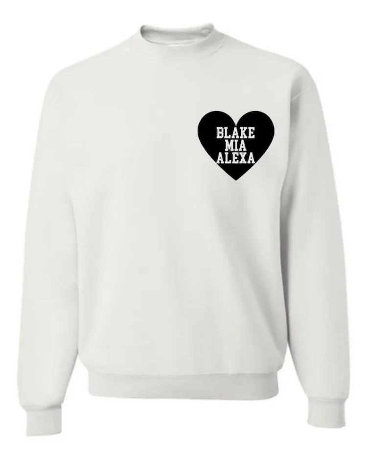 💖For Lover💖In My Heart Personalized Name Sweatshirt-Best Gift
