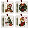 4Pcs Christmas DIY Diamond Painting Clear Acrylic Ornaments Cash Slot
