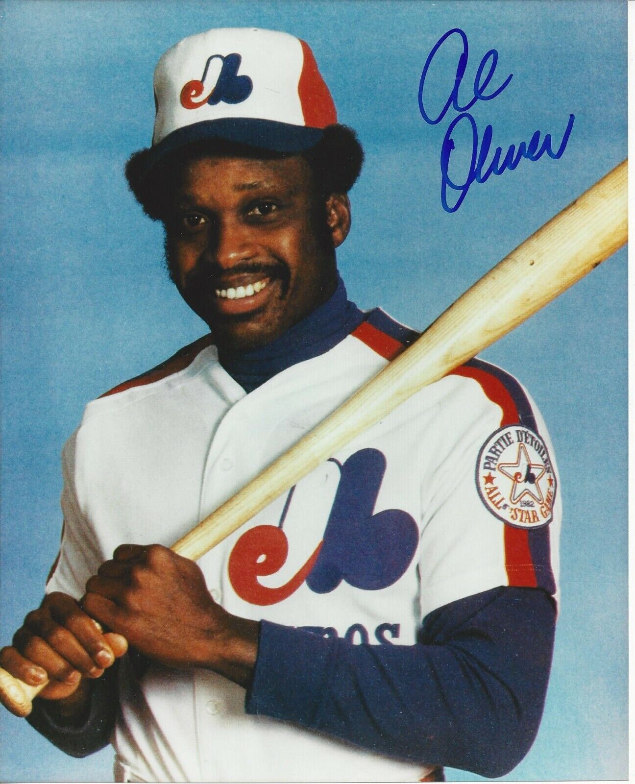 Al Oliver Autographed 8x10 Montreal Expos#6