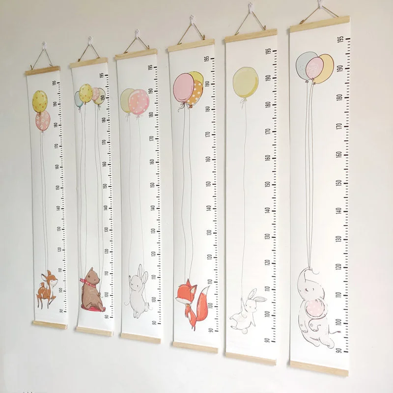 INS Nordic Baby Height Ruler Wooden Wall Hanging Child Kids Growth Chart Height Record Measure Ruler Home Decorative Photo Props
