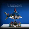 Mechanical group marine animal series big shark high difficulty assembly building blocks toy model