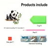 (US Local)Panda Diamond Painting Art Door Right Angle Sign for Indoor Outdoor Wall