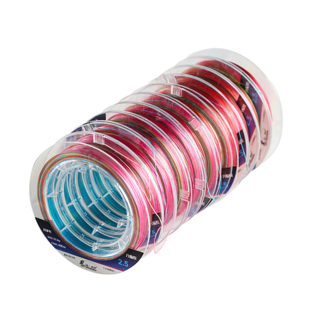 

8 Strands 110m Strong PE Braided Fishing Line Multifilament Rock Boat Line, 0.6, 501 Original
