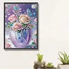 DIY Partial Special Shaped Drill Diamond Painting-Flower
