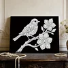 DIY Pearl Painting Bird for Home Wall Decor with Frame(20x30cm)
