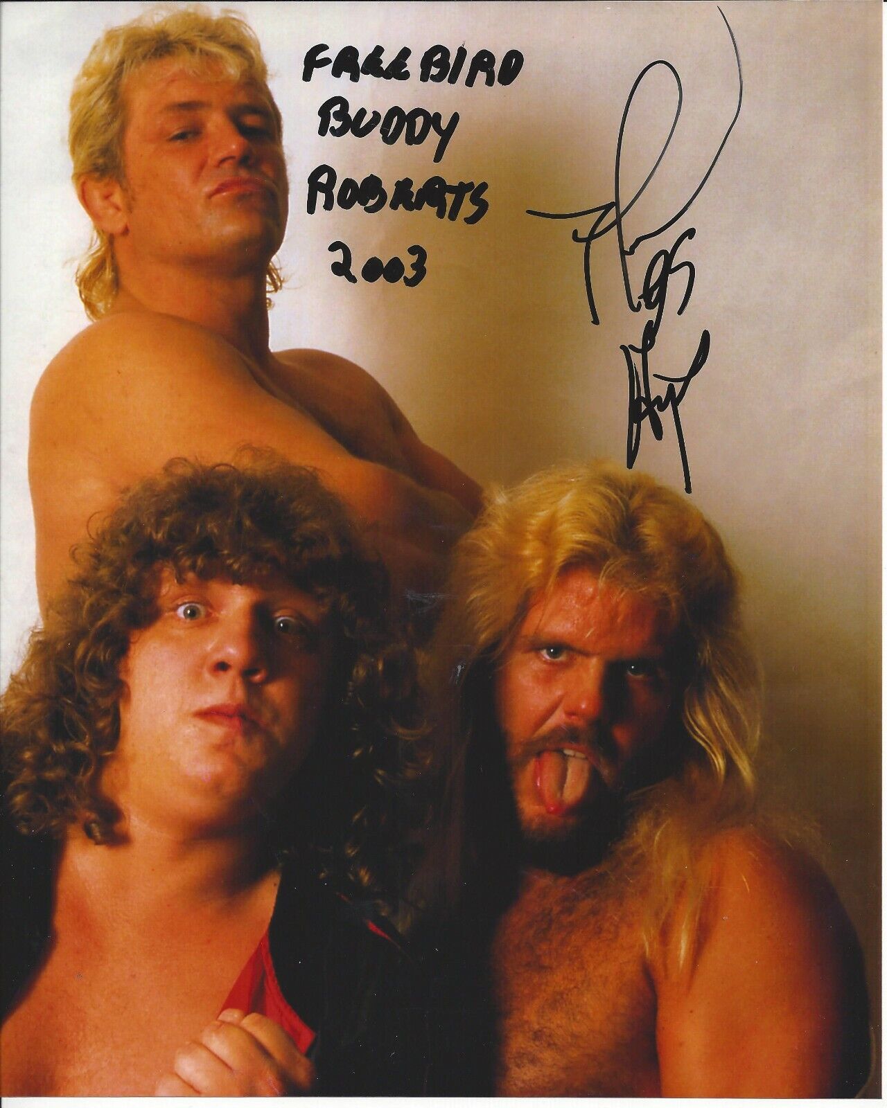 birds Buddy Roberts (Deceased) & Hayes autographed 8x10 #1  Shipping