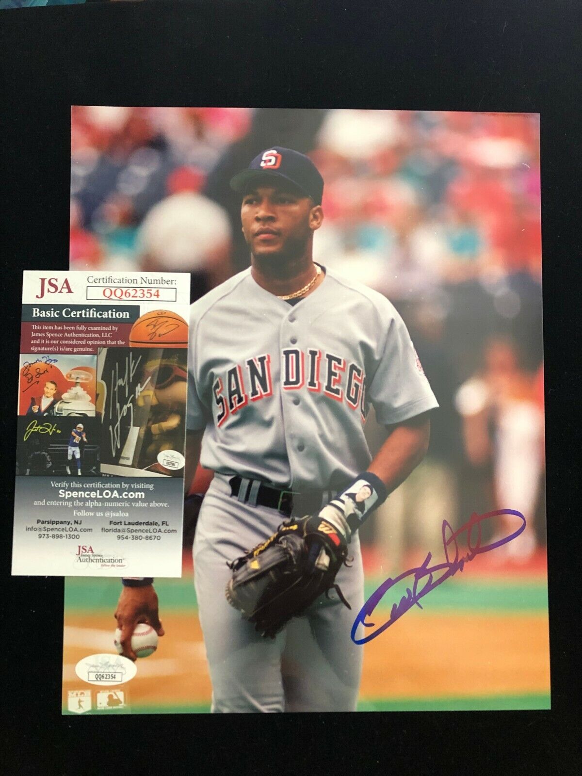 Gary Sheffield Signed Autographed Photo Poster painting - San Diego Padres - JSA QQ62354