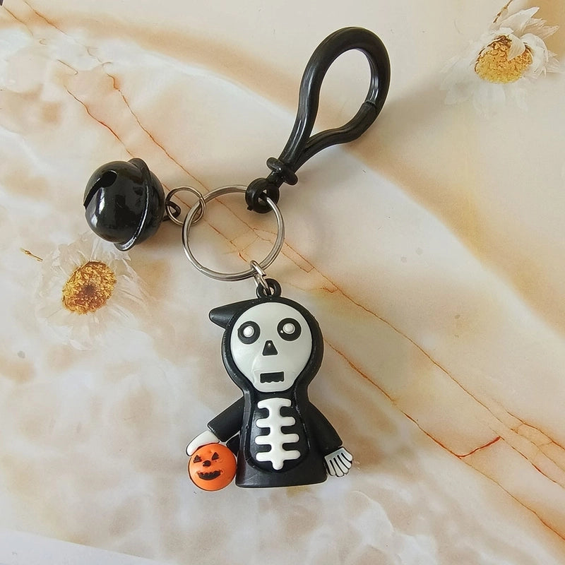 Cartoon Style Cool Style Pumpkin Bat Ghost Silica Gel Halloween Women’s Bag Pendant Keychain