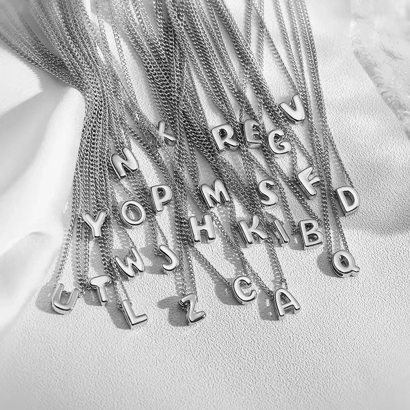 Copper 18K Gold Plated Letter Necklace