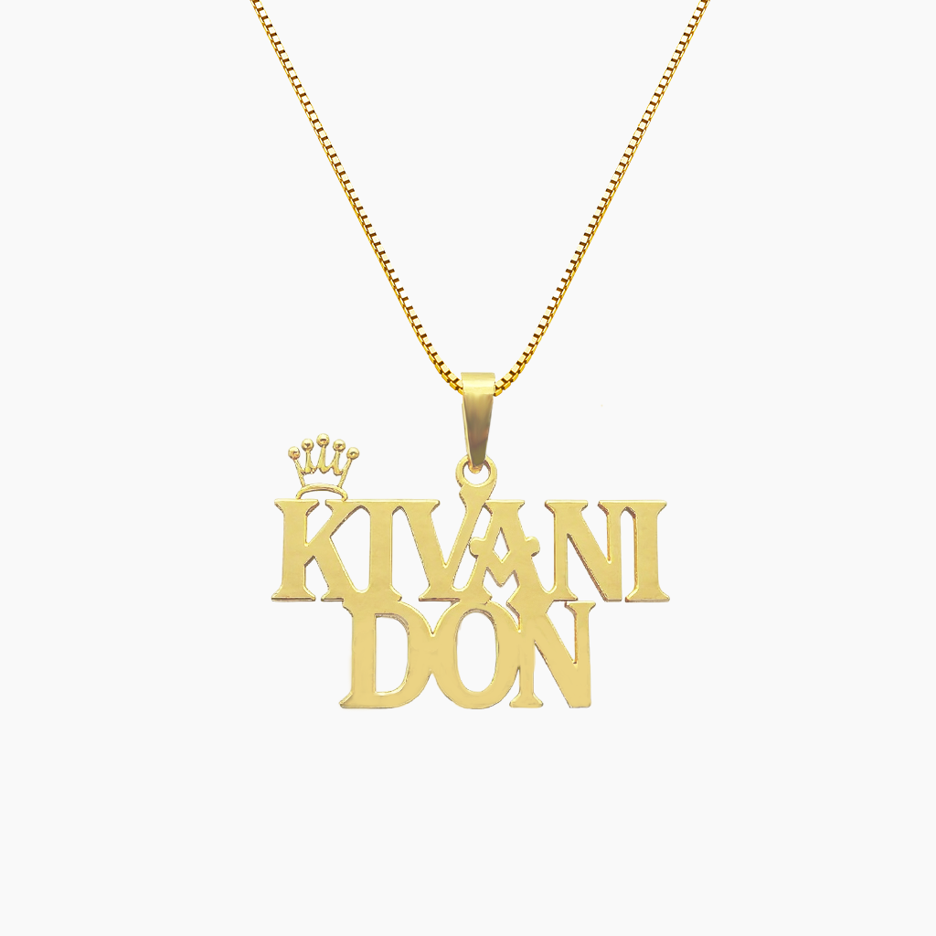 Crown Name Necklace