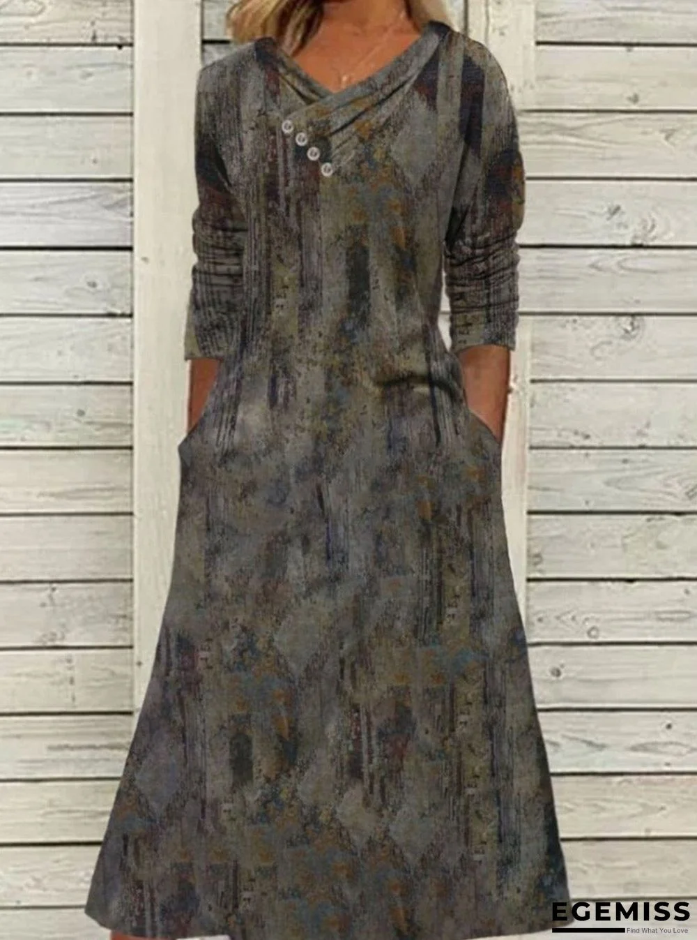 Cotton Blends Vintage Dresses | EGEMISS
