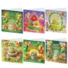 (US Only)6PCS DIY Diamond Art Greeting Cards Birthday Theme Congratulations Cards & Gifts