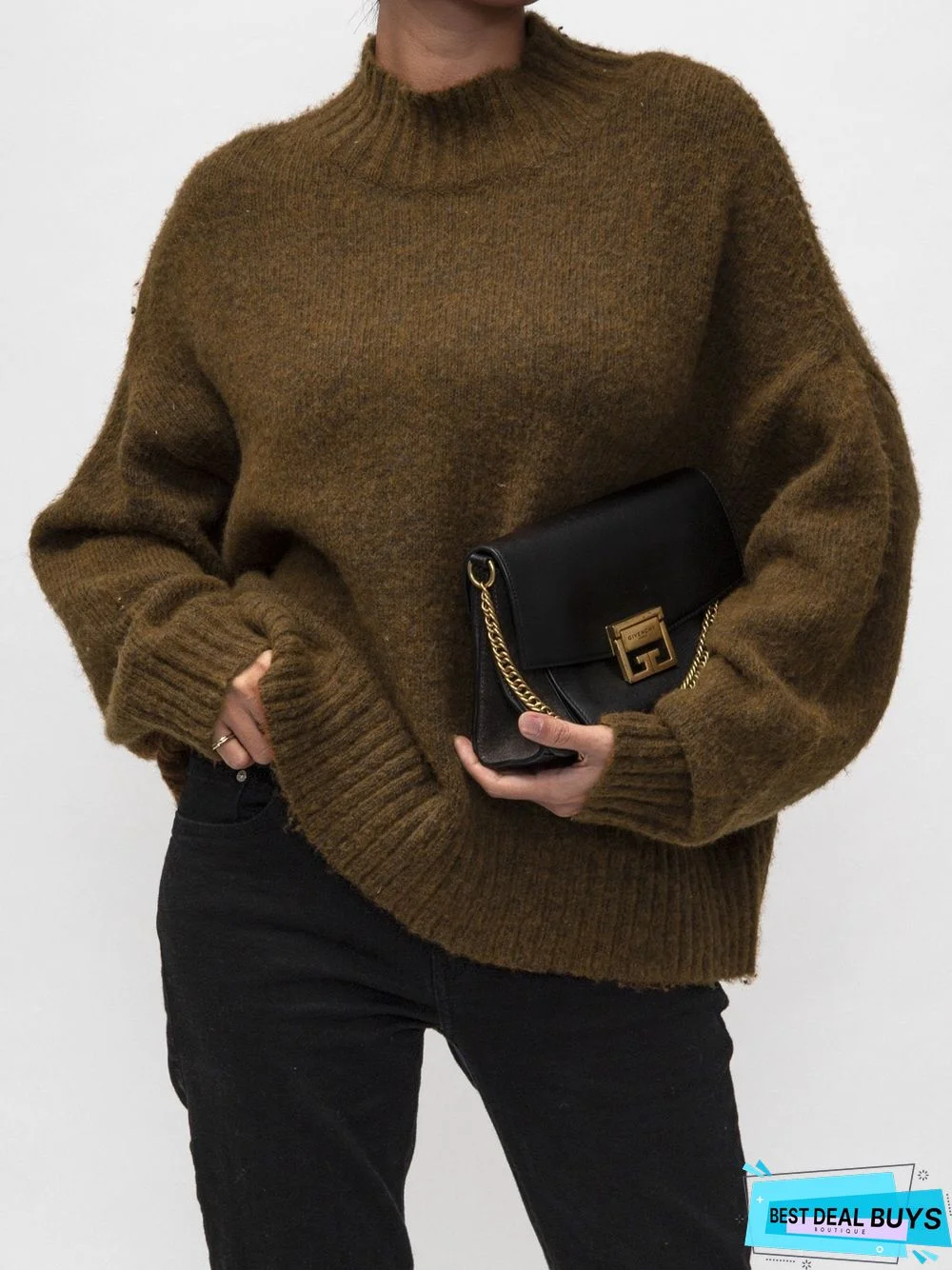 Brown Knitted Sweater