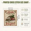 Sledge Skates DIY 11CT 3 Strand Stamped Cross Stitch Kit for Adults 40x50cm tapestrymarket
