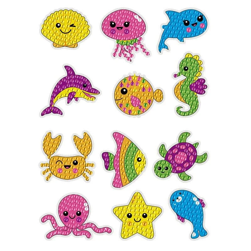 Last Day Promotion🔥- Diy Children's Free Stick Cartoon Painting