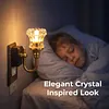 Vintage Night Lights Plug Into Wall USB Powered Plug in Night Light Flower LED Nightlight for Adults Bedroom Bathroom Hallway