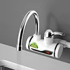 Electric Hot Water Heater Faucet Hot Cold Mixer Tap for Kitchen(EU Plug B)