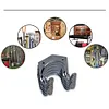 5pcs Hanger Holder Metal Hanging Hooks with Screw for Garden Kitchen Garage Tool