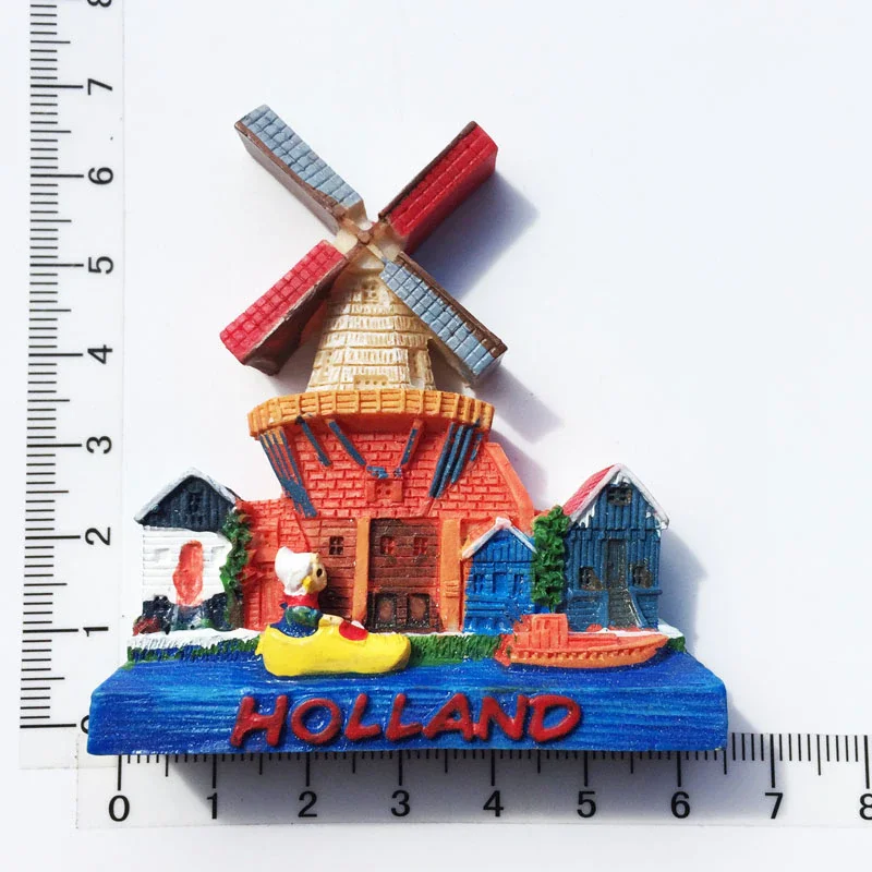 Nigikala Fridge Magnets Holland Tulips Bicycles Wooden Shoes Dutch Capital Amsterdam Decoration Crafts Magnetic sticker