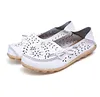 Women's Wide Width Leather Loafers Flat Shoes