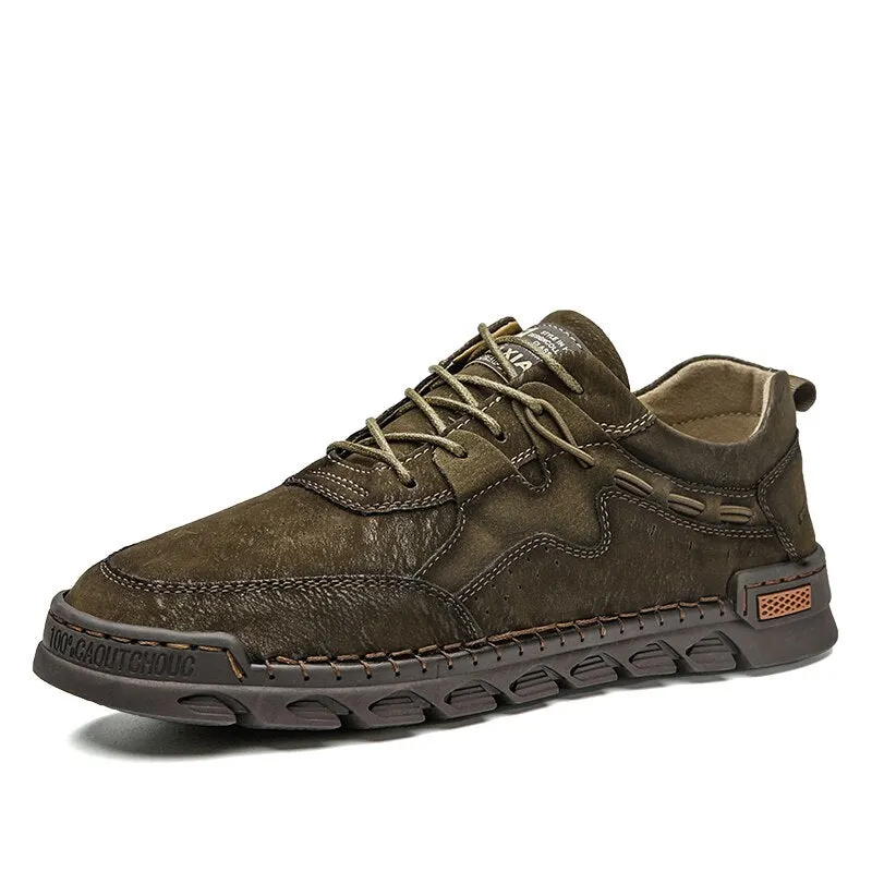 Brand Men's Casual Shoes Leather Men's Moccasins Loafers Outdoor Men Driving Shoes Non-slip Men's Sneakers Zapatillas Hombre