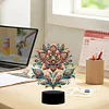 Gorgeous Flower Diamond Painting Night Light 5D DIY Diamond Painting Lamp (Flower B)